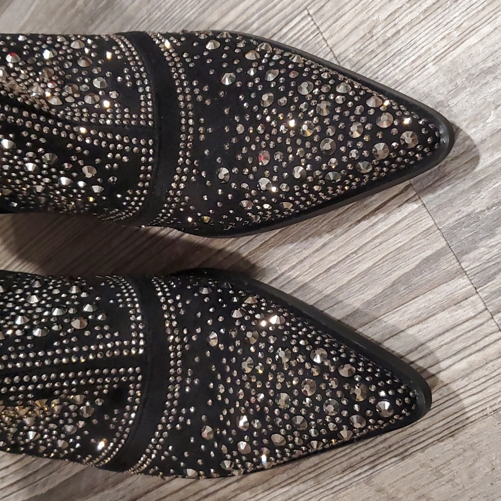 Isnom Rhinestone Boots Size 8 - Picture 4 of 5